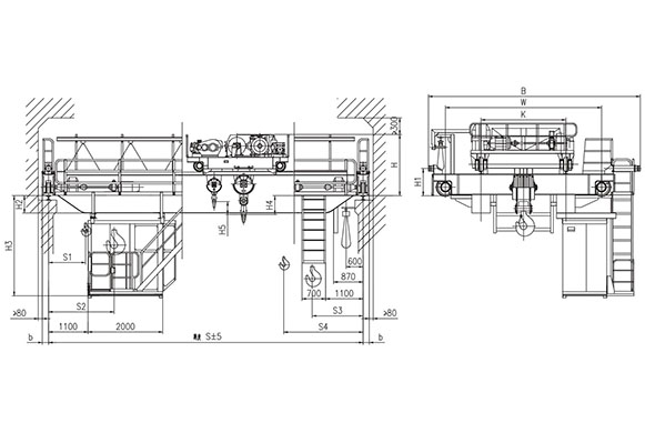 QB型32、5~50、10t防爆（bào）吊鉤橋式起重機