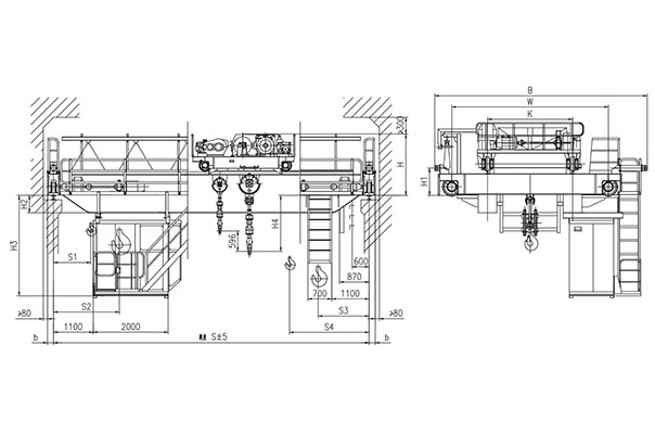 QY型20、5t絕緣吊鉤橋式起重（chóng）機