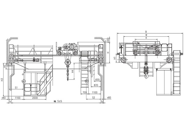 QY型10t絕緣吊鉤（gōu）橋（qiáo）式起重機