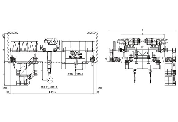 &nbsp;YZ型100、32~125、32t鑄（zhù）造起重（chóng）機