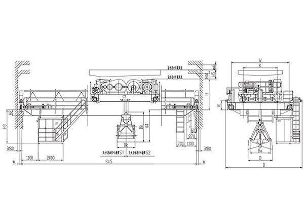 QZ型16~20t抓鬥（dòu）橋式（shì）起（qǐ）重機