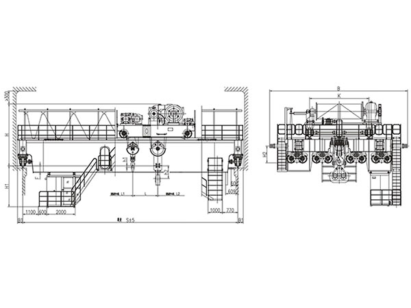 QD型125、32t~160、32t吊鉤橋式起重（chóng）機