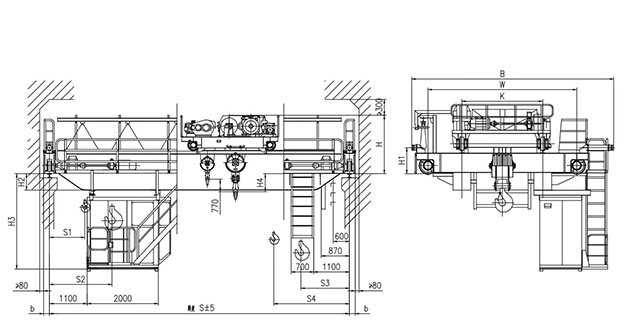QD型16、3.2t吊（diào）鉤橋式起重機