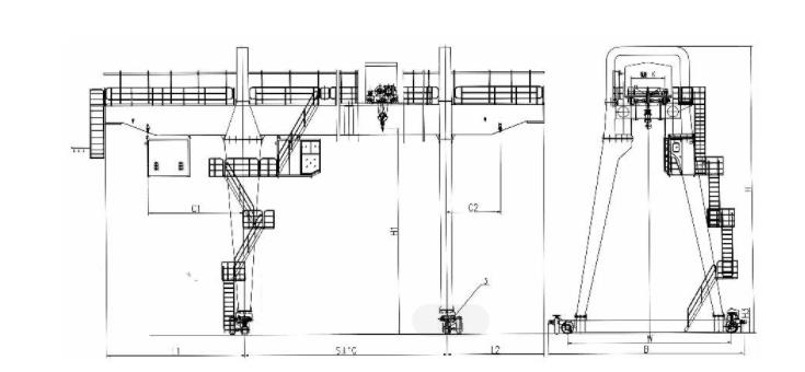&nbsp;MG型雙主梁（liáng）吊鉤門式起重