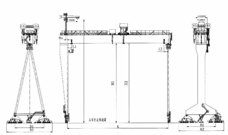 MU型（xíng）造船門式起重機