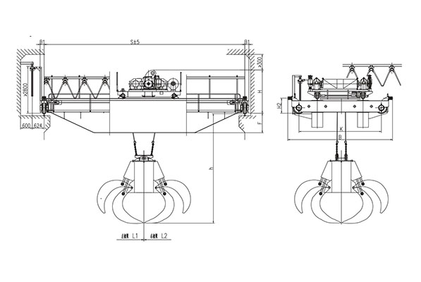垃圾抓鬥起重機